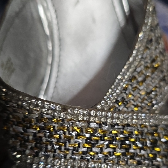 Guess Gold and Silver Wedge Sandals - Picture 9 of 9